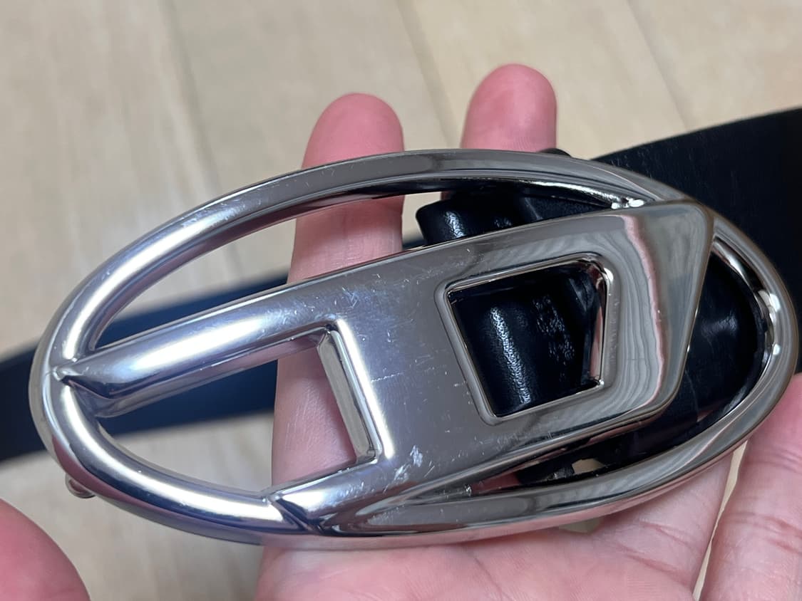 디젤 블랙 가죽 벨트 75사이즈 상품이미지3