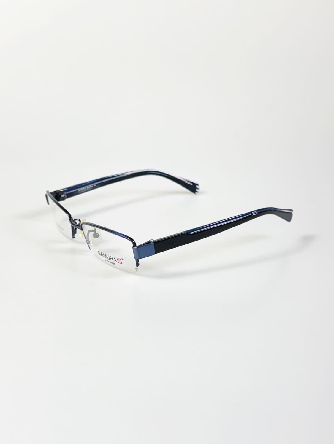 SAMURAI EYEWEAR 반무테 스퀘어 메탈 빈티지 안경 상품이미지3