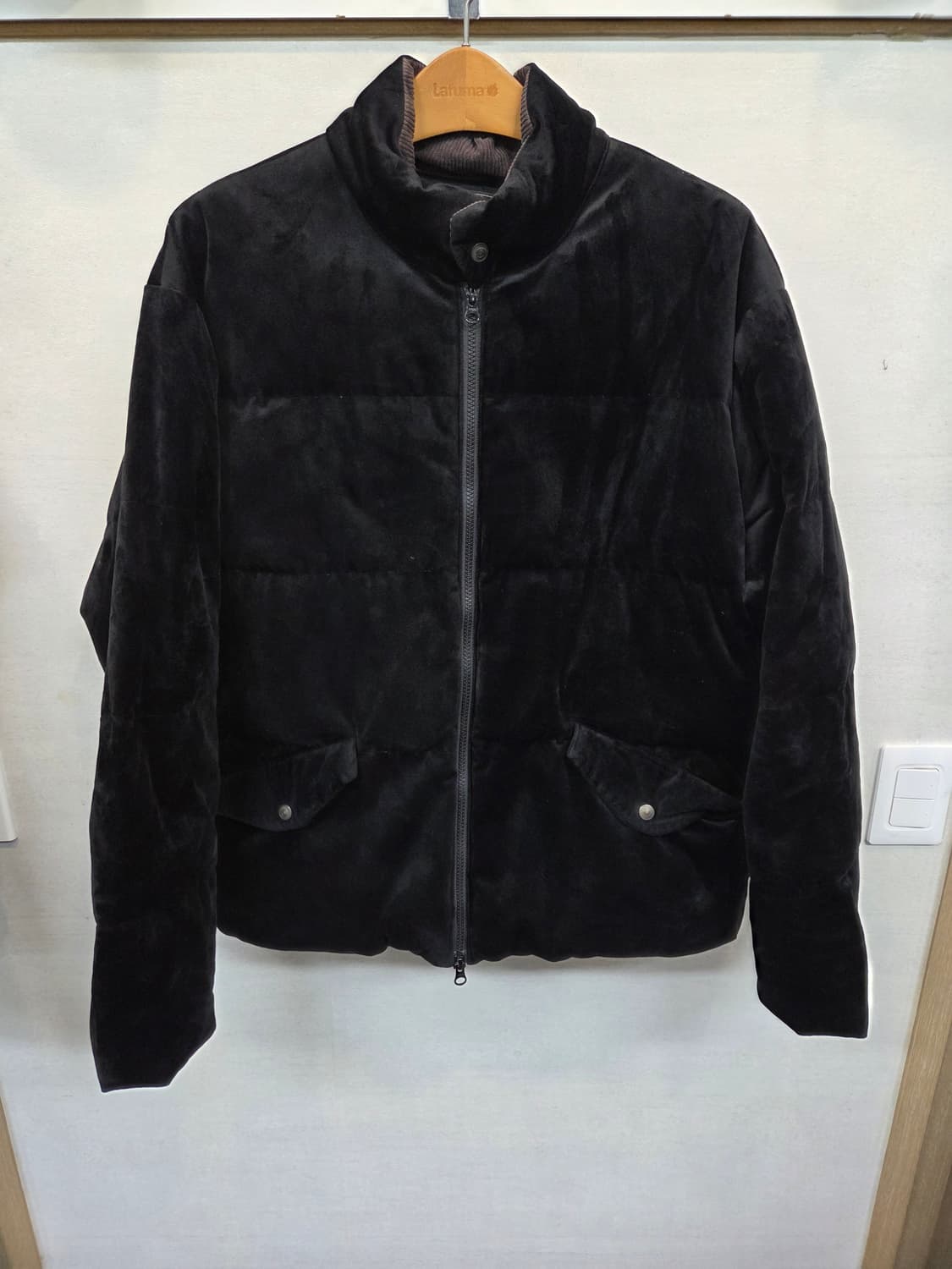 프리즘웍스 구스다운 벨벳 패딩 L 상품이미지1