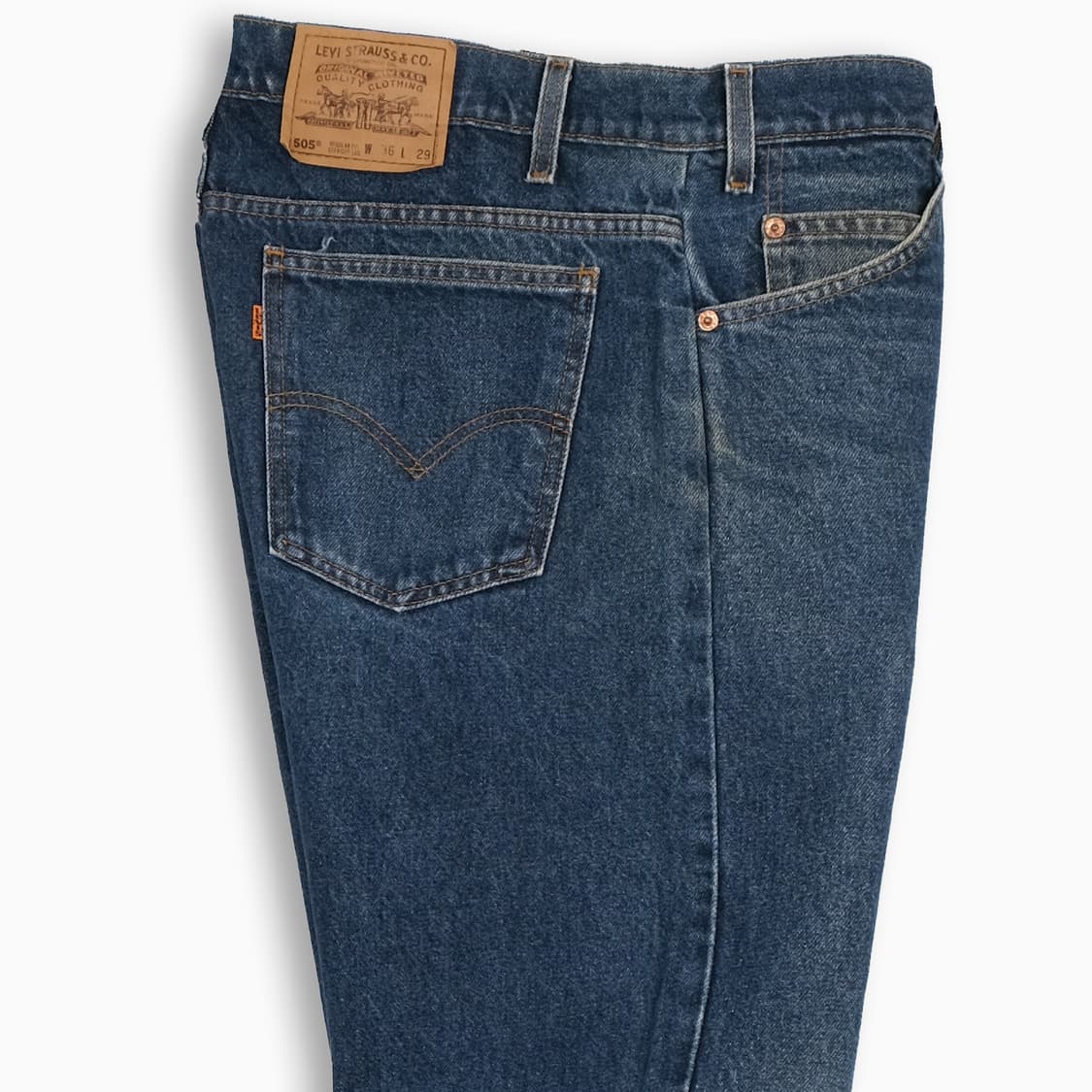 리바이스 505 오렌지탭 진청 90s USA 35인치 OR50536179 상품이미지5