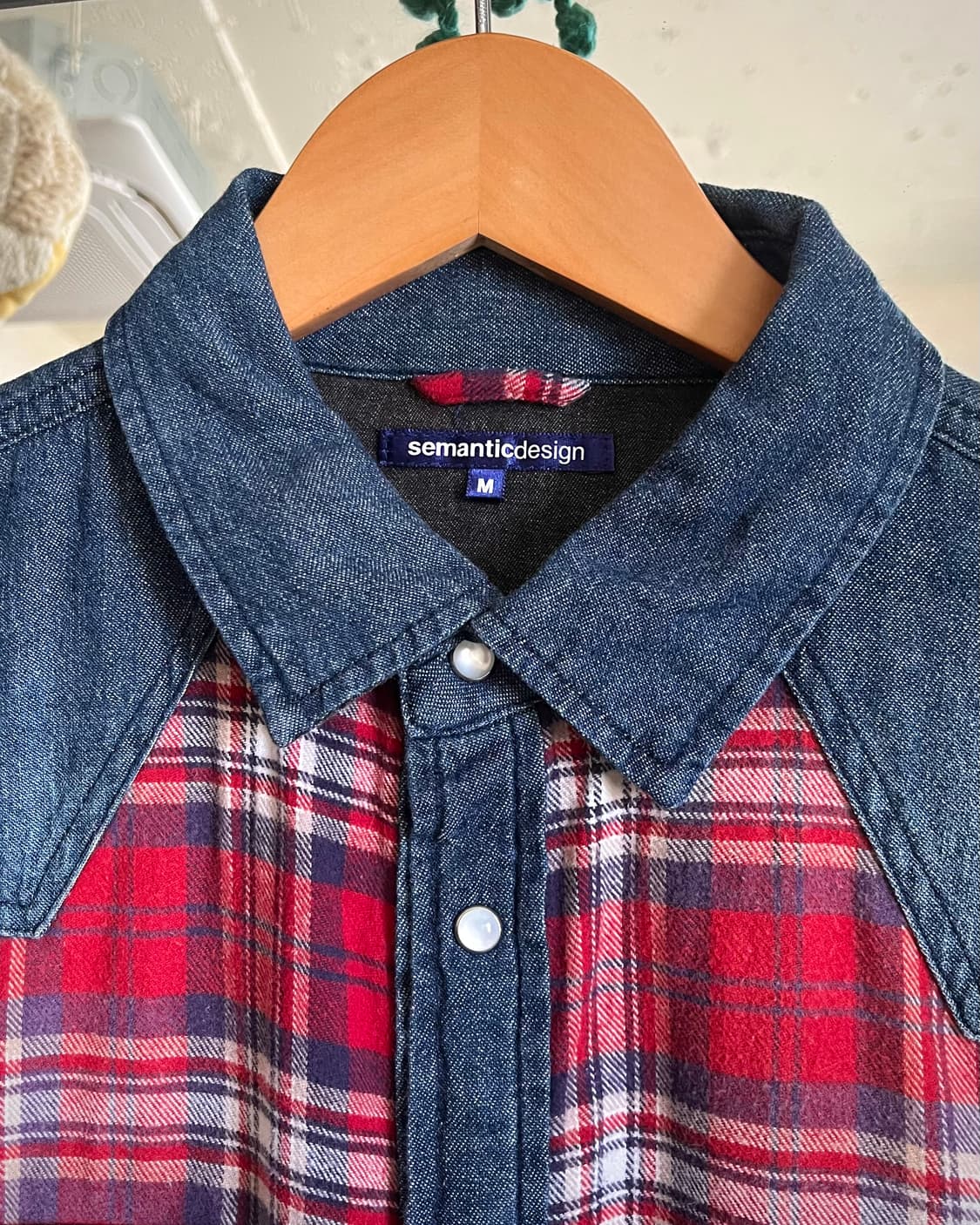 Semanticdesign Denim Docking Check Shirt 상품이미지4