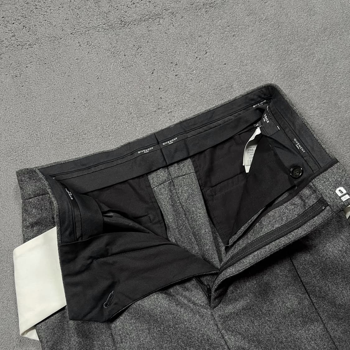 지방시 와이드 그레이 울 슬렉스 팬츠 상품이미지5