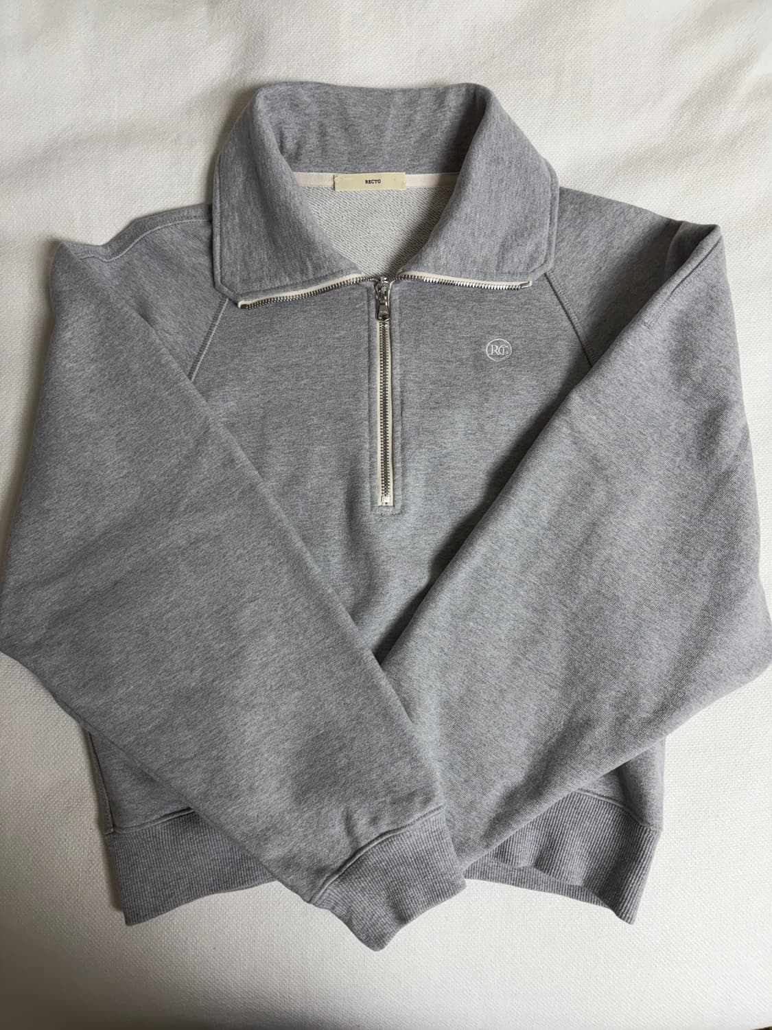 렉토 하프 집업 맨투맨 판매(그레이/FREE) 상품이미지2