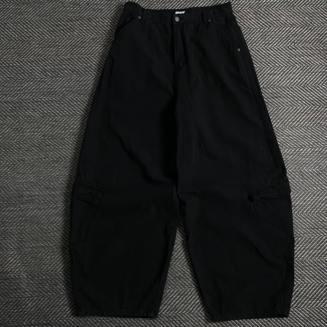 빈티지 벌룬핏 카고 퍼티그 팬츠 블랙o 3682 상품이미지1