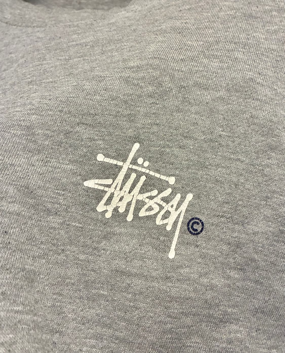 (M)Stussy 스투시 베이직 헤비코튼 리버스위브 맨투맨 스웻셔츠 상품이미지4