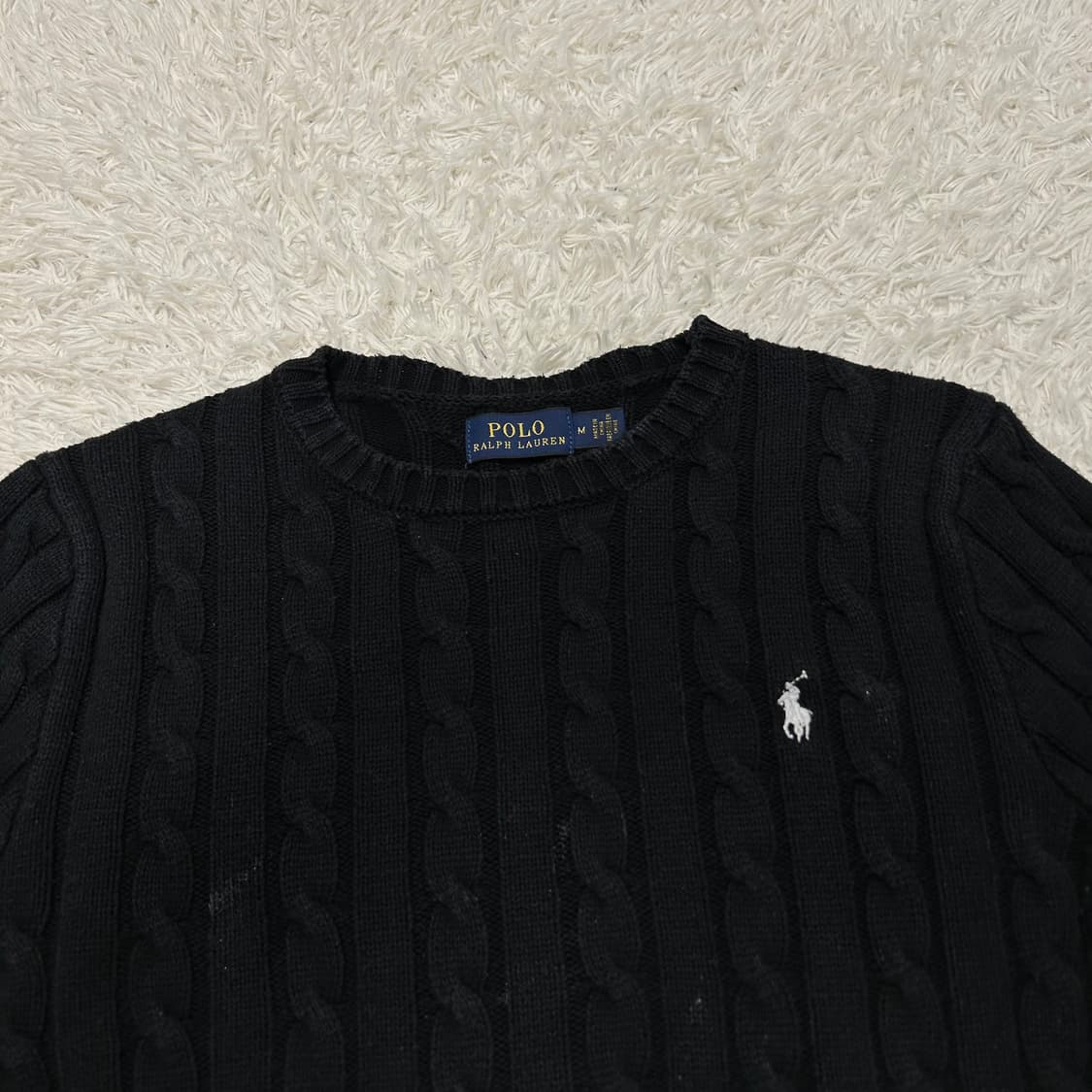 Polo Ralph Lauren Black Cable Knit 상품이미지5