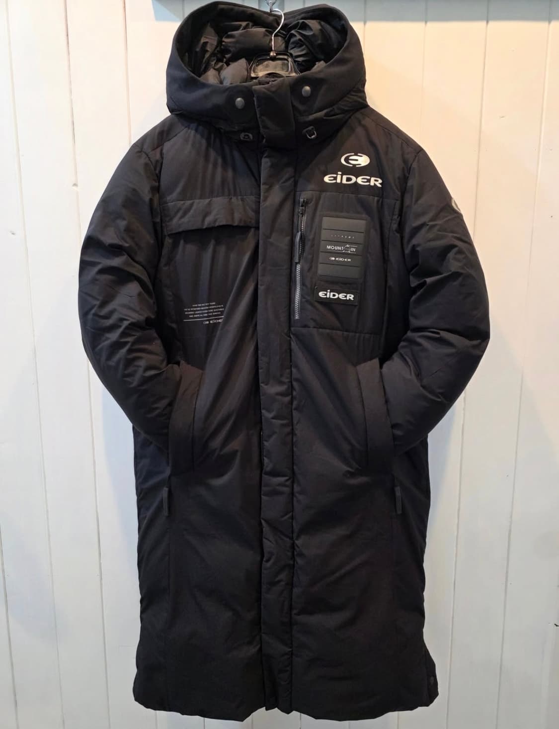 (남녀공용) EIDER [아이더] 블랙 대장 롱패딩 상품이미지1