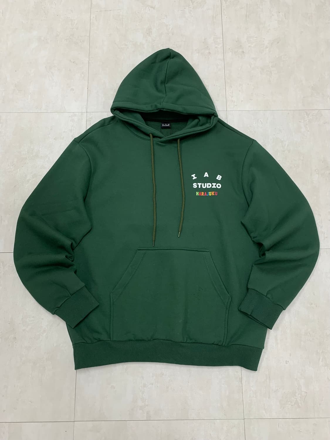 lab studio 그린 후드티 상품이미지4