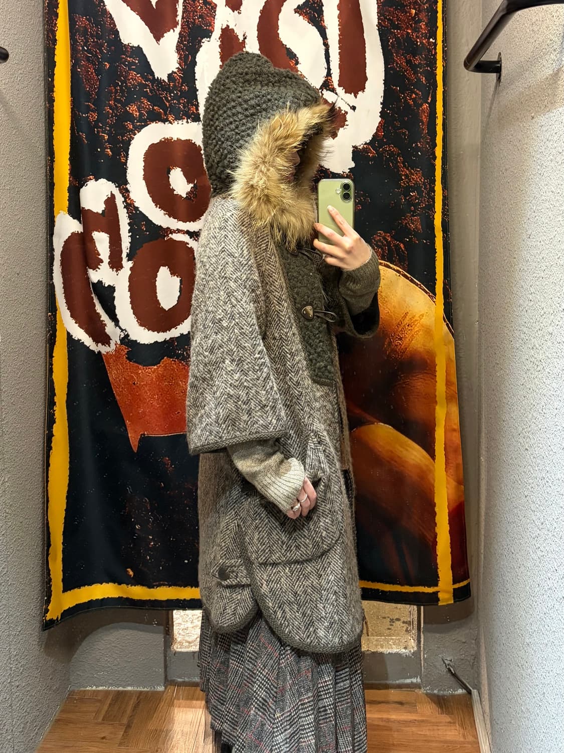 빈티지 떡볶이 모직 코트 상품이미지4