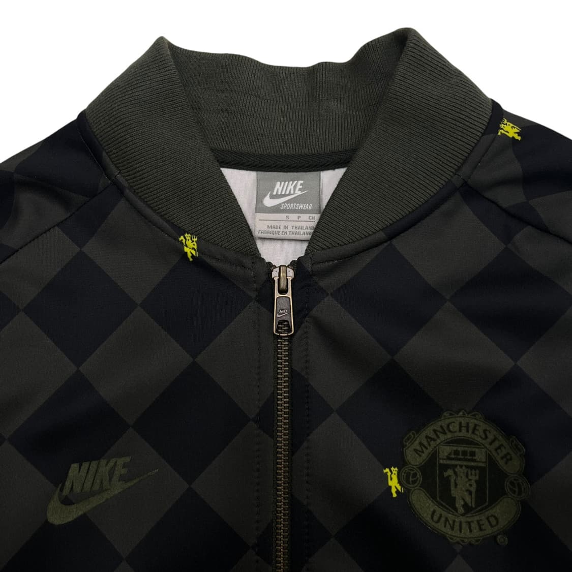 나이키 맨체스터 유나이티드 카키 체커보드 집업 S 상품이미지5