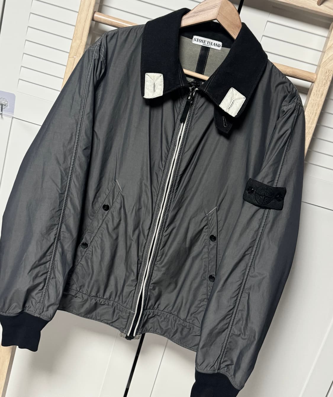 스톤 아일랜드 2006 스팔마투라 집업 비행 재킷 상품이미지2