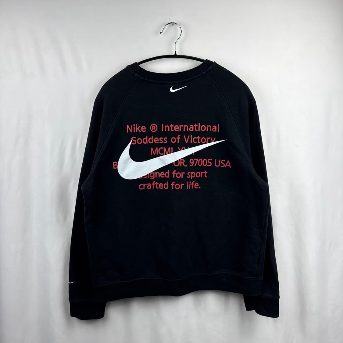 (M) 나이키 더블스우시 맨투맨 블랙 상품이미지6