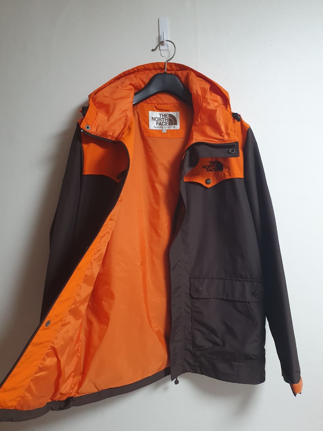 노스페이스 마운틴 자켓 후드집업 오렌지 브라운 100 상품이미지3
