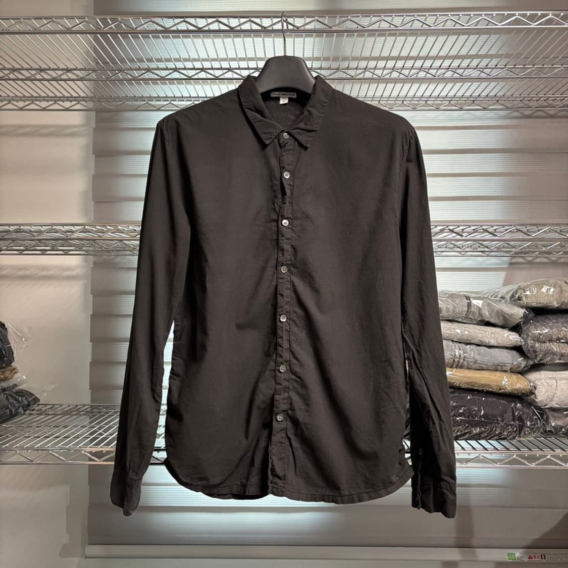 2) 제임스펄스 james perse 스탠다드 셔츠 블랙 상품이미지1