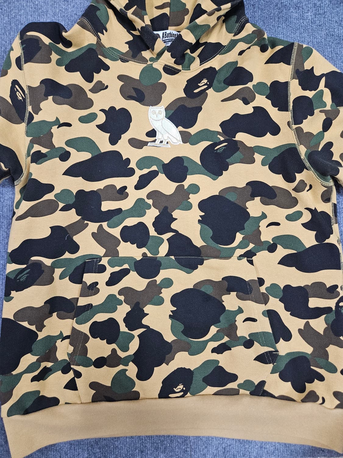 BAPE x OVO 1st 카모 풀오버 후드티 옐로우(급처) 상품이미지2