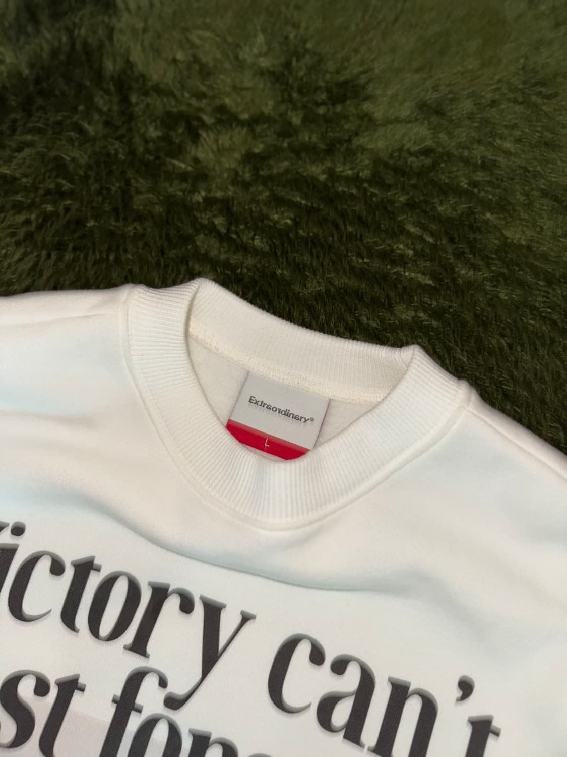 [L] 엑스트라오디너리 RSF 그래픽 릴렉스 핏 스웻셔츠 화이트 상품이미지3