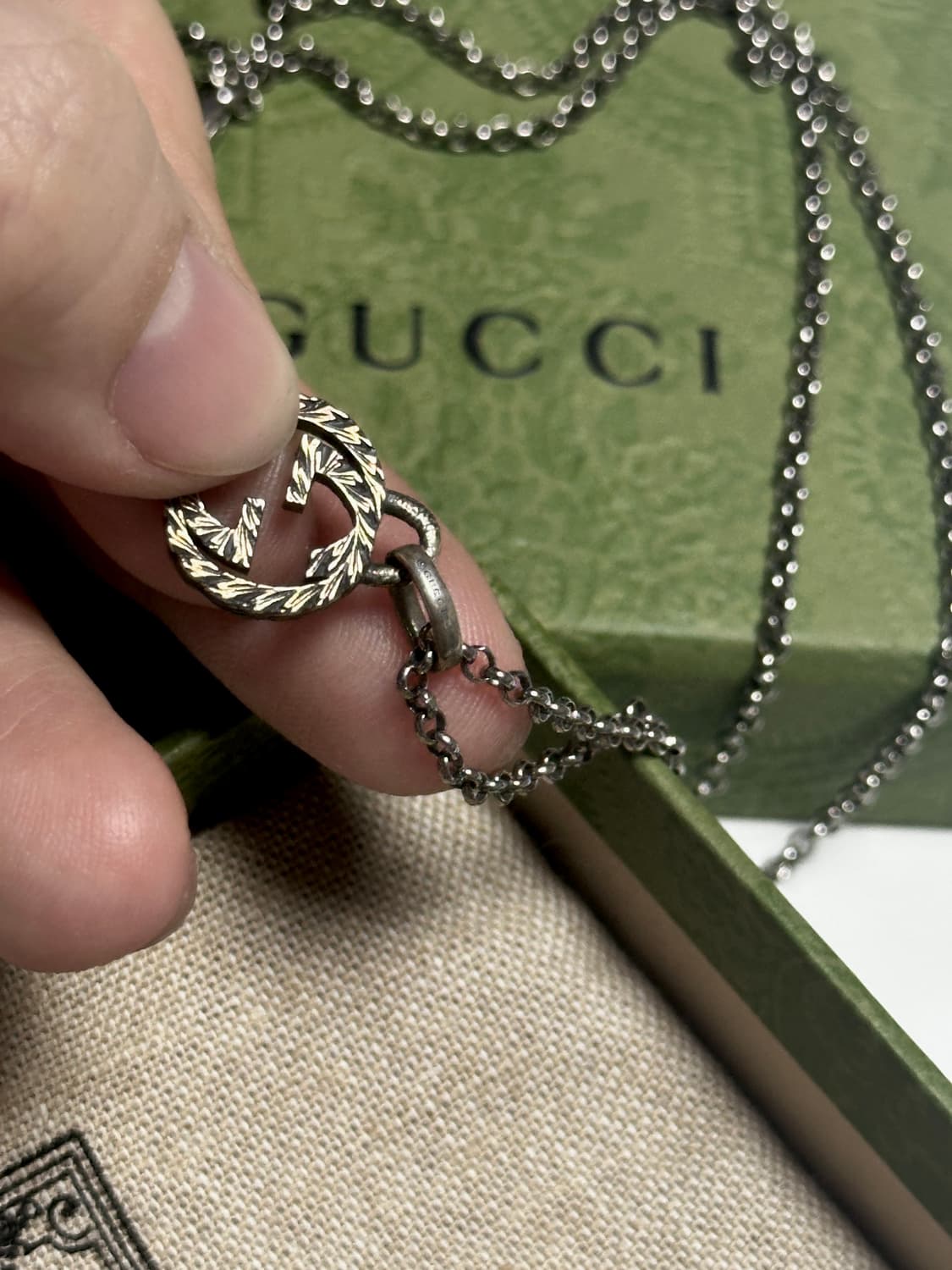 구찌 인터로킹 목걸이 상품이미지6