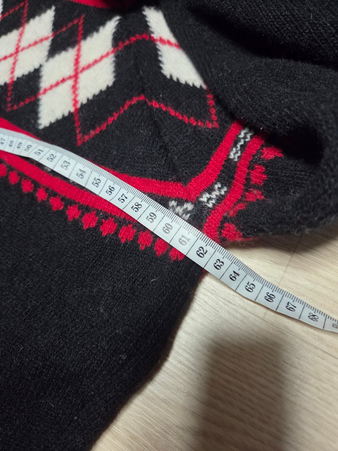 DIESEL 디젤 아가일 니트 스웨터 에스닉 웨스턴  상품이미지8