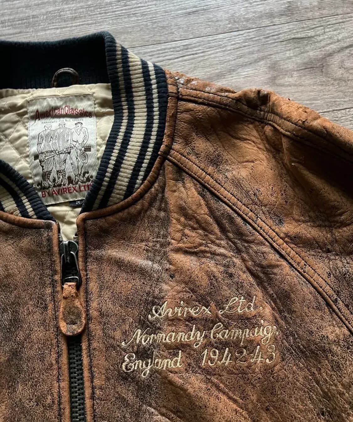 아비렉스 레더 봄버 M 상품이미지3