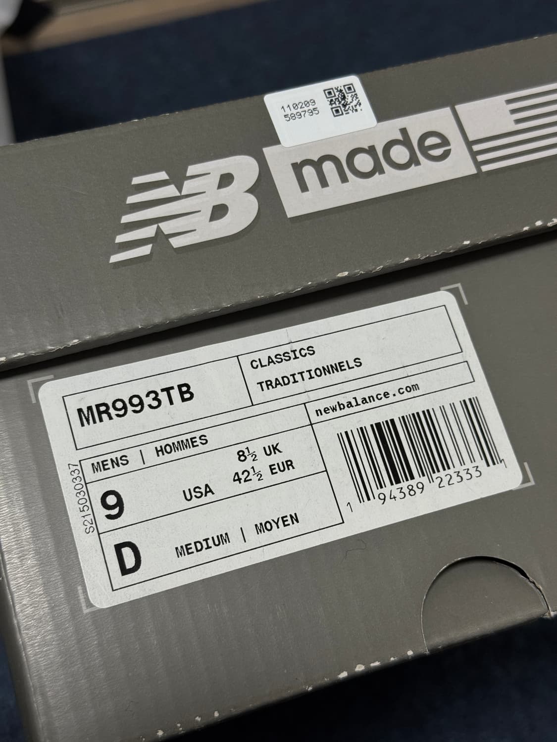 270) 뉴발란스 993 트리플블랙 usa 상품이미지10
