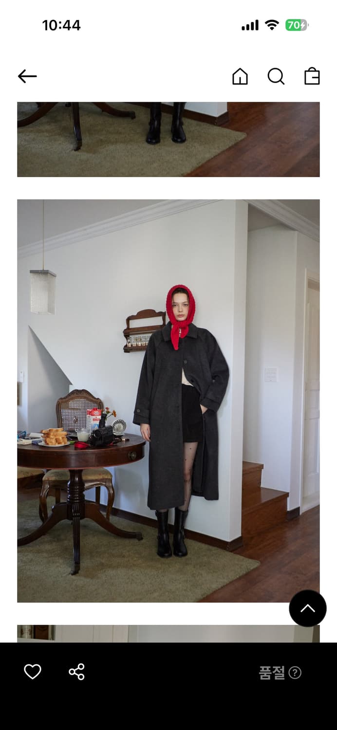 무드에디션 싱글 울코트 차콜 상품이미지4