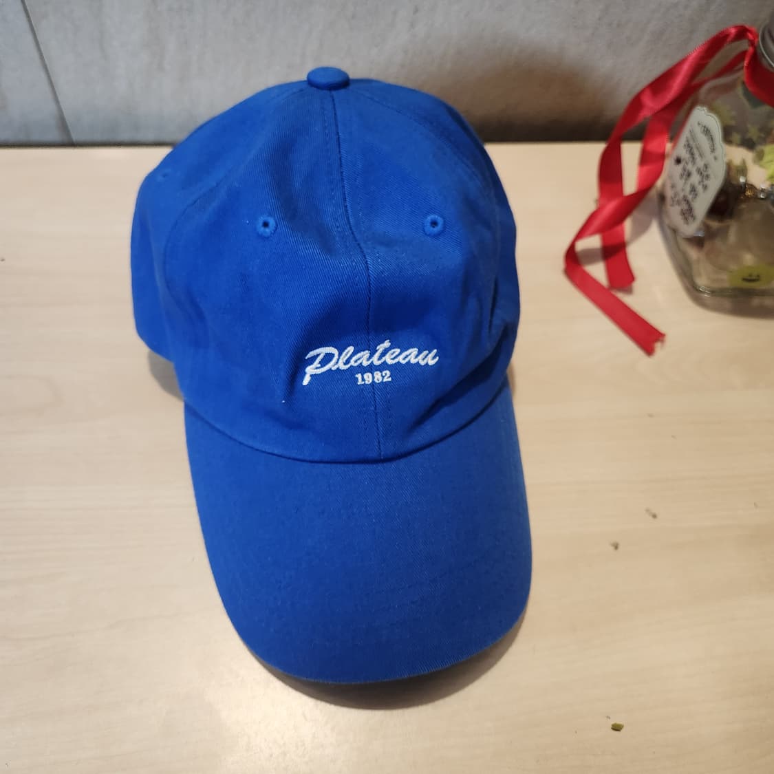 PLATEAU.n 블루 볼캡 | Plateau 1982 미니 로고 캡  상품이미지1