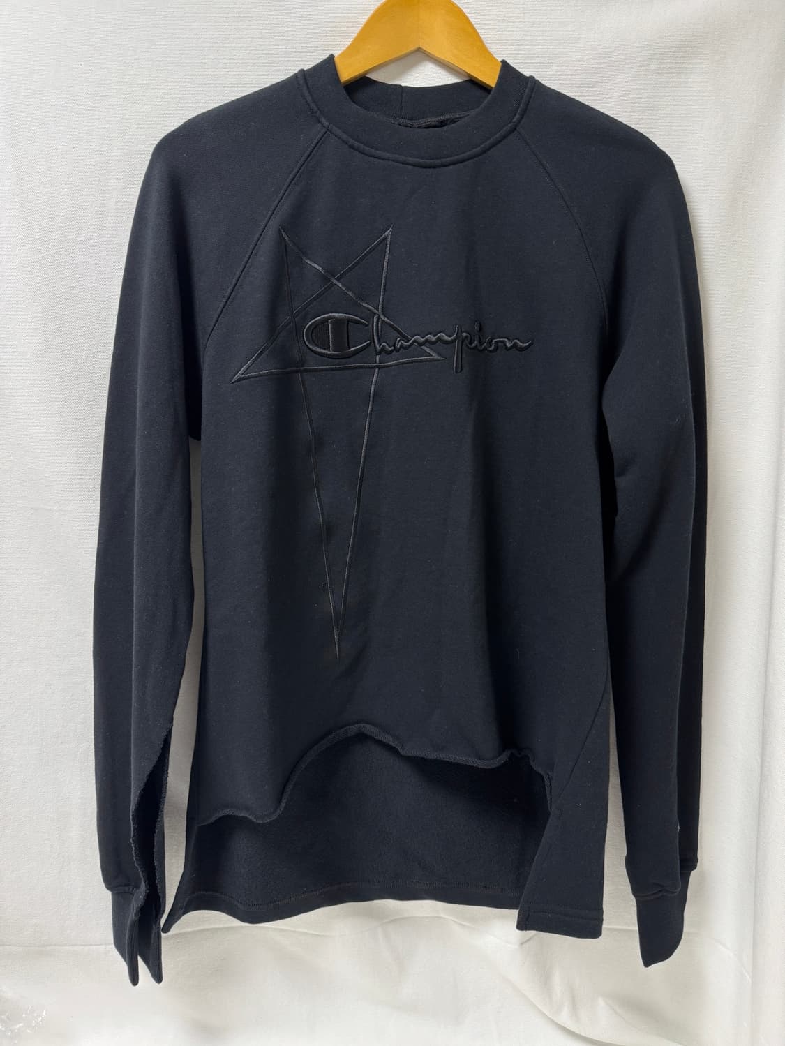 릭오웬스x챔피언 자수 로고 여성 맨투맨 S 상품이미지3