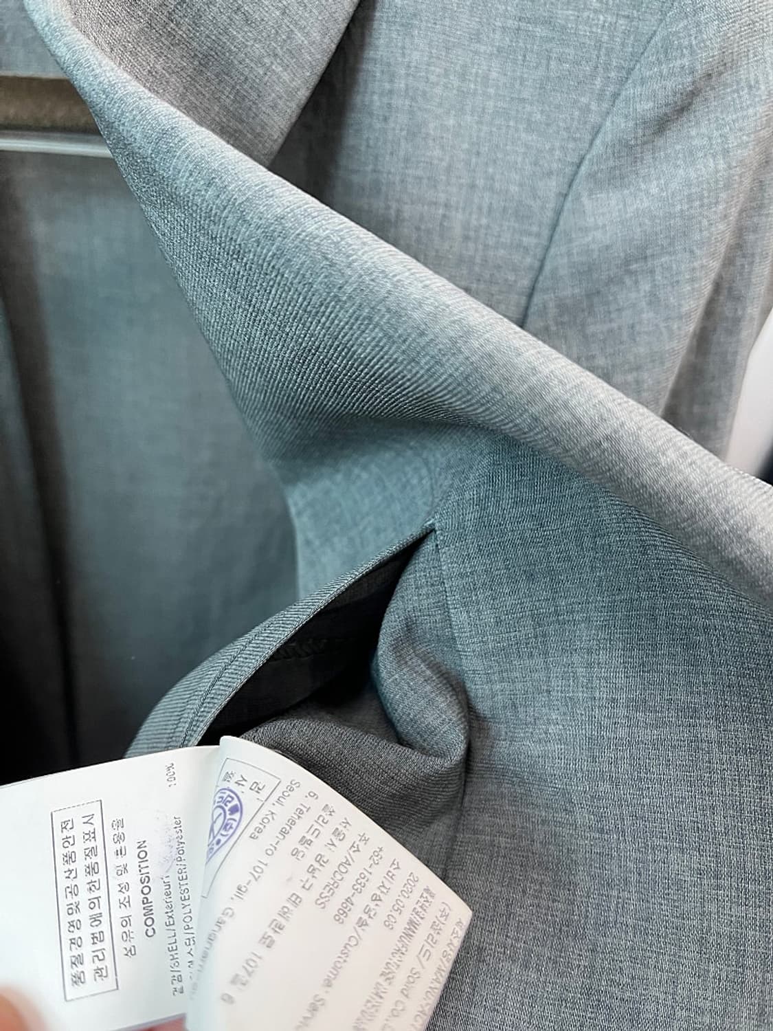 슬림100) 솔리드옴므 스판 자켓  상품이미지5