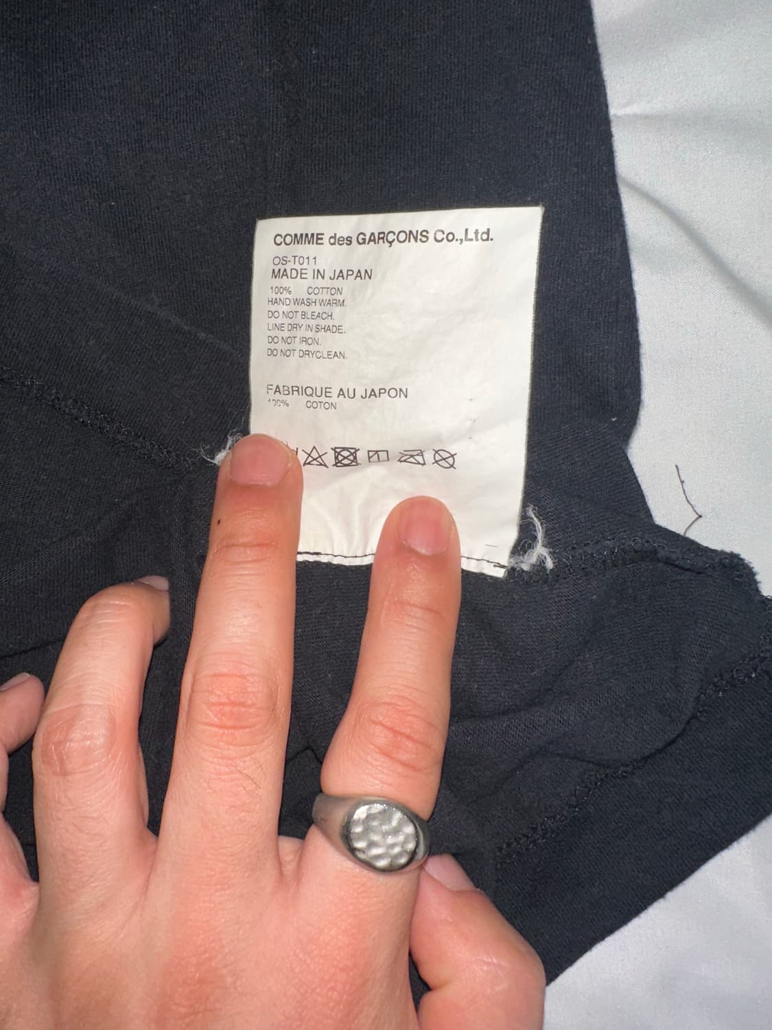 블랙마켓 꼼데가르송 반팔  상품이미지3