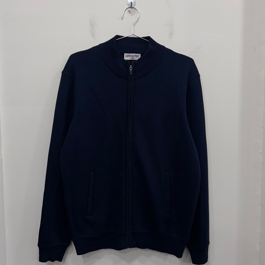 런던포그 타임즈 격자패턴 미니멀 니트집업 상품이미지2