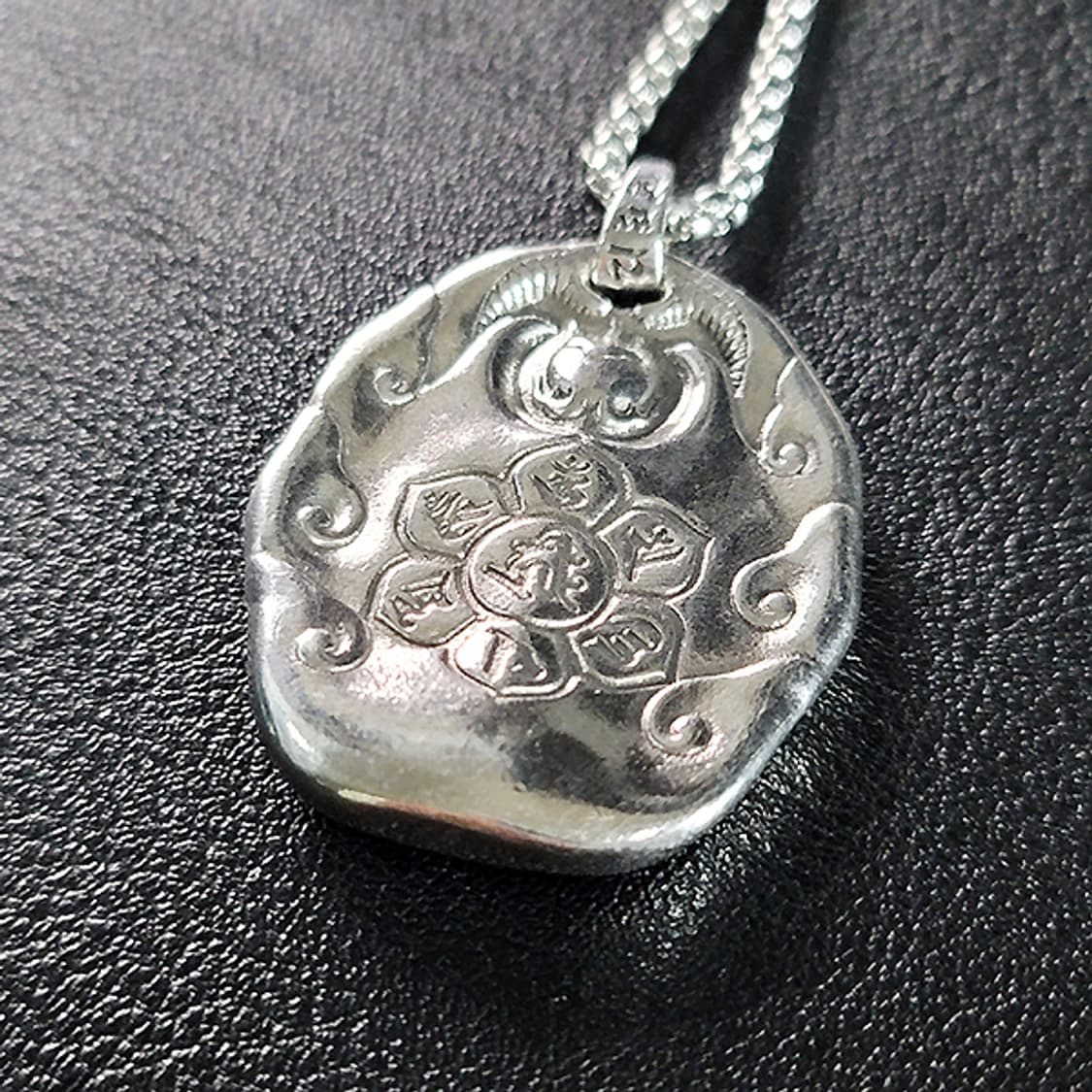 Manjushri 백동 펜던트 엔틱 부처님 문수보살 남자 목걸이 상품이미지5