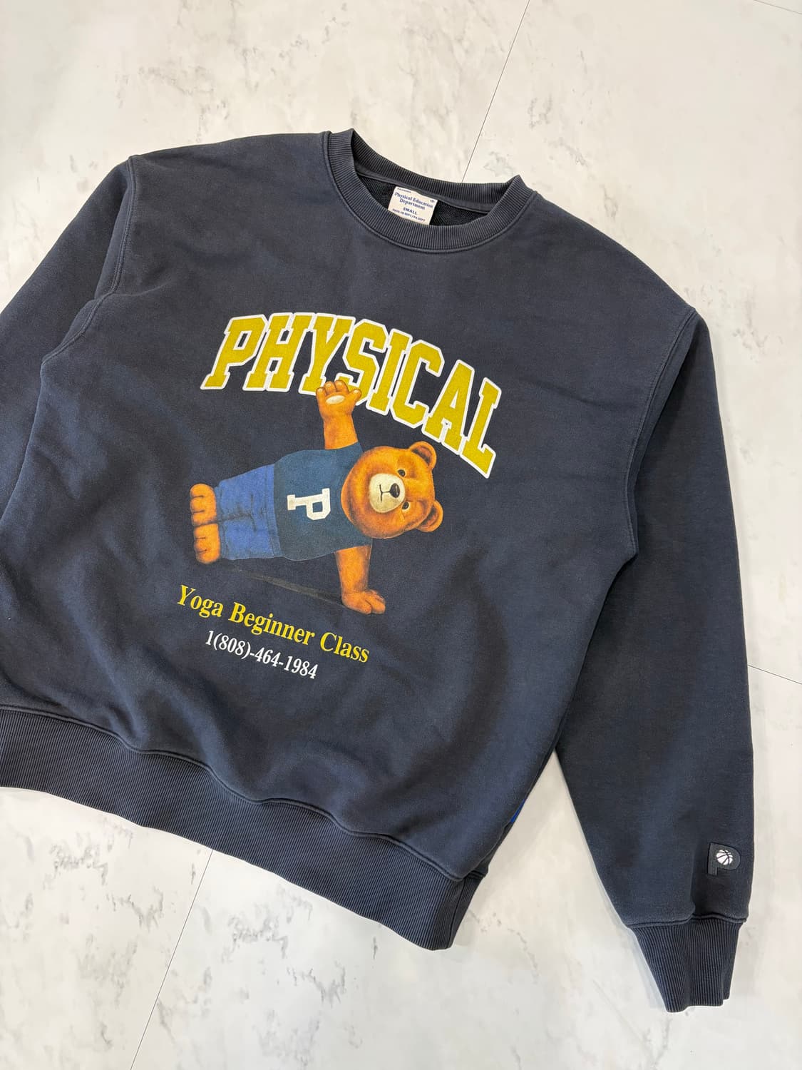 physical department yoga bear sweatshirt 상품이미지2