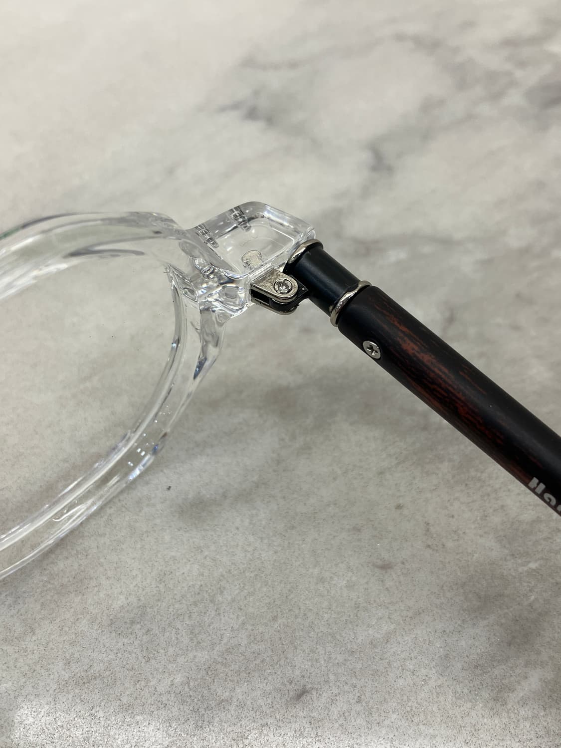 B65 HL 클리어 우드렉 다각 라운드 안경62274 상품이미지3