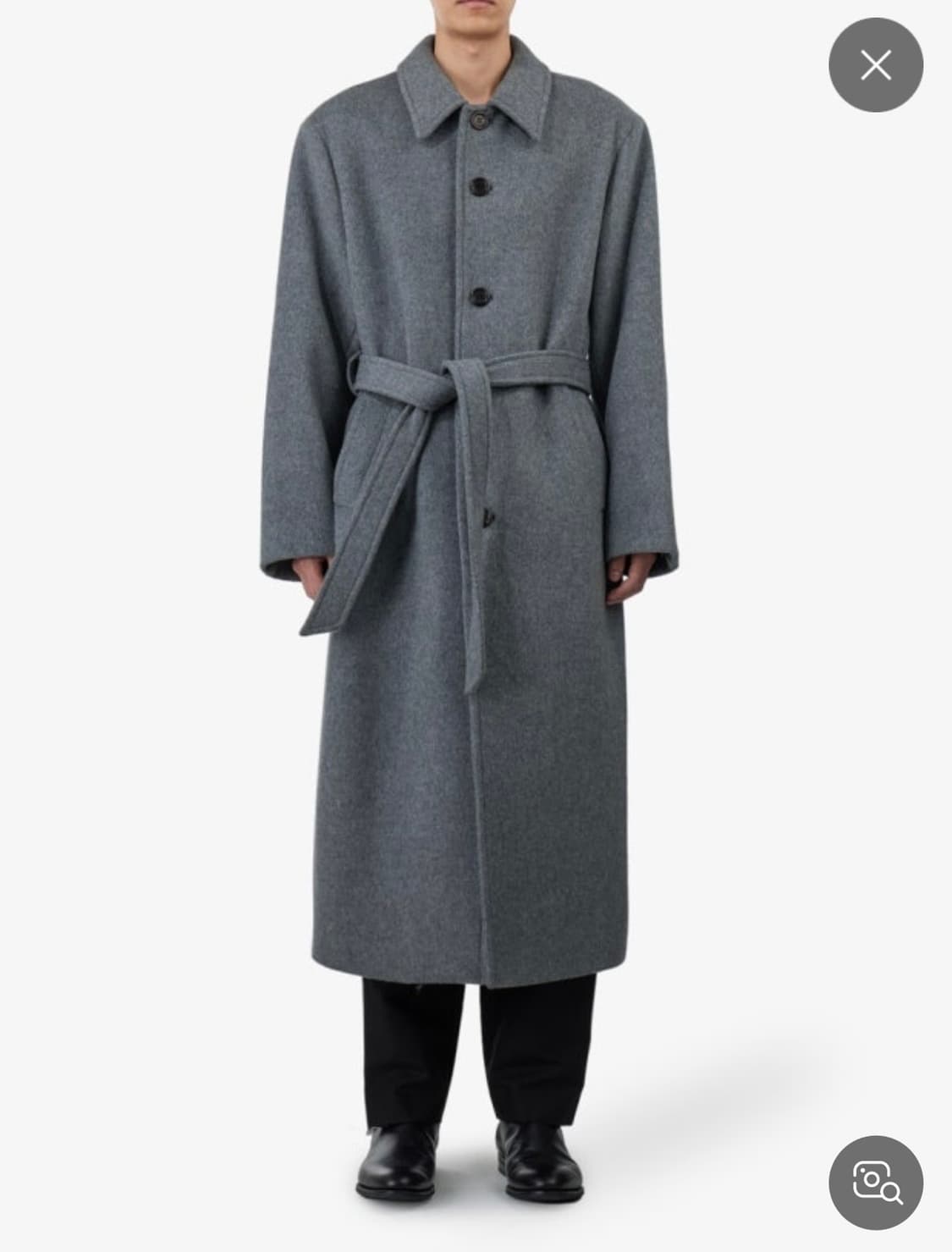 아모멘토 23fw 벨티드 싱글 코트  상품이미지2