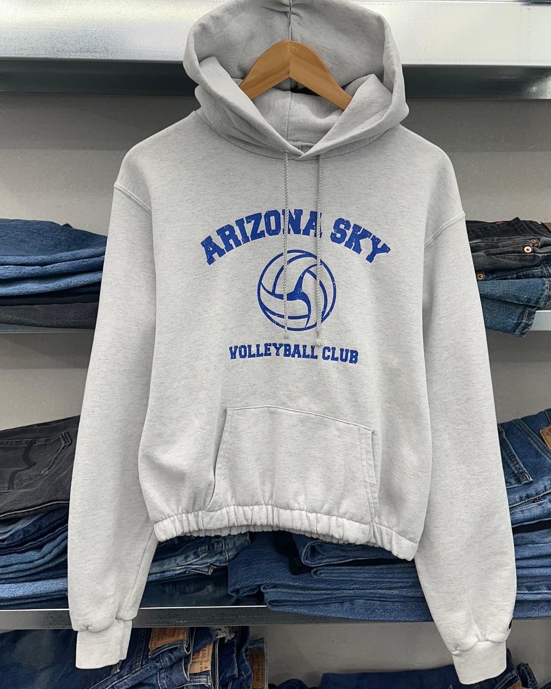 (WOMEN)챔피온 크롭 후드-M1738 상품이미지2