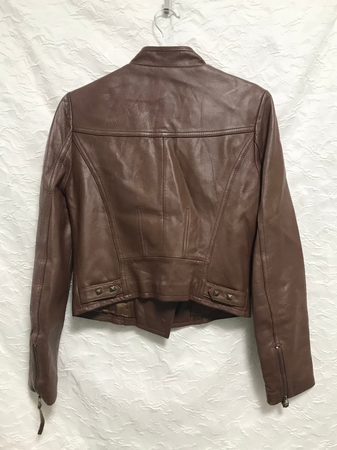 빈티지 쉽스킨 양가죽 스터드 리얼 레더 자켓 상품이미지8