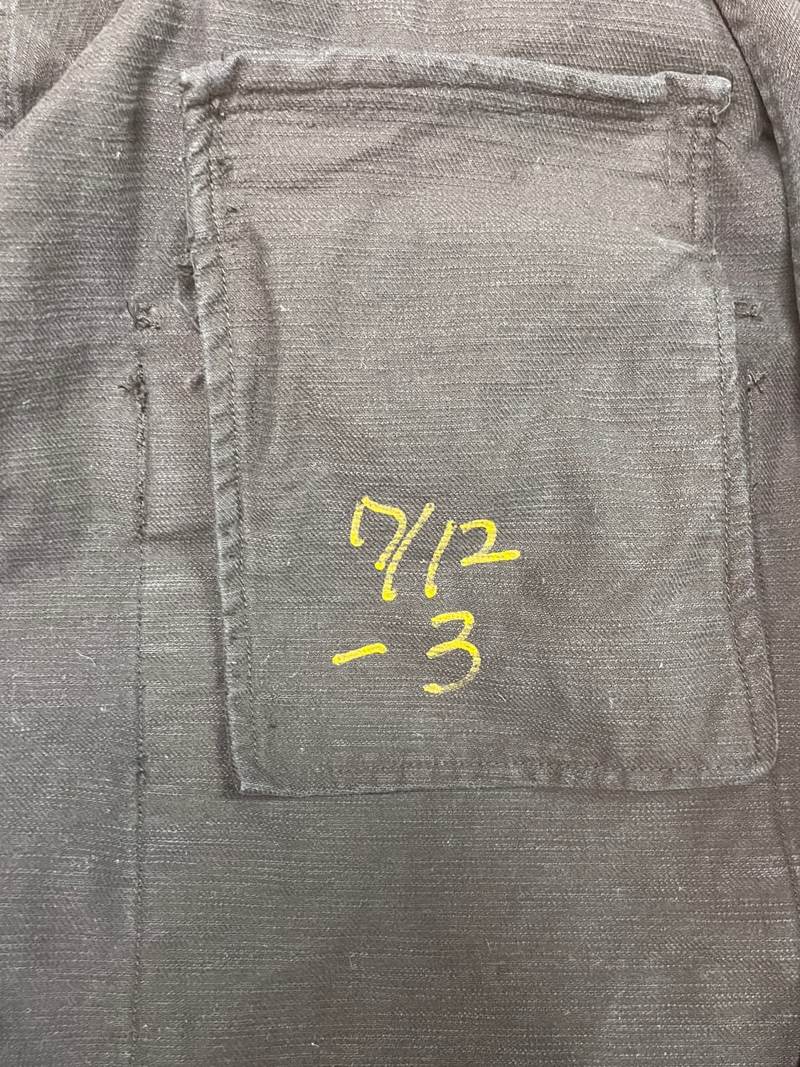 [L] 빈티지 썬페이딩 리얼 워크 자켓 블랙 상품이미지4