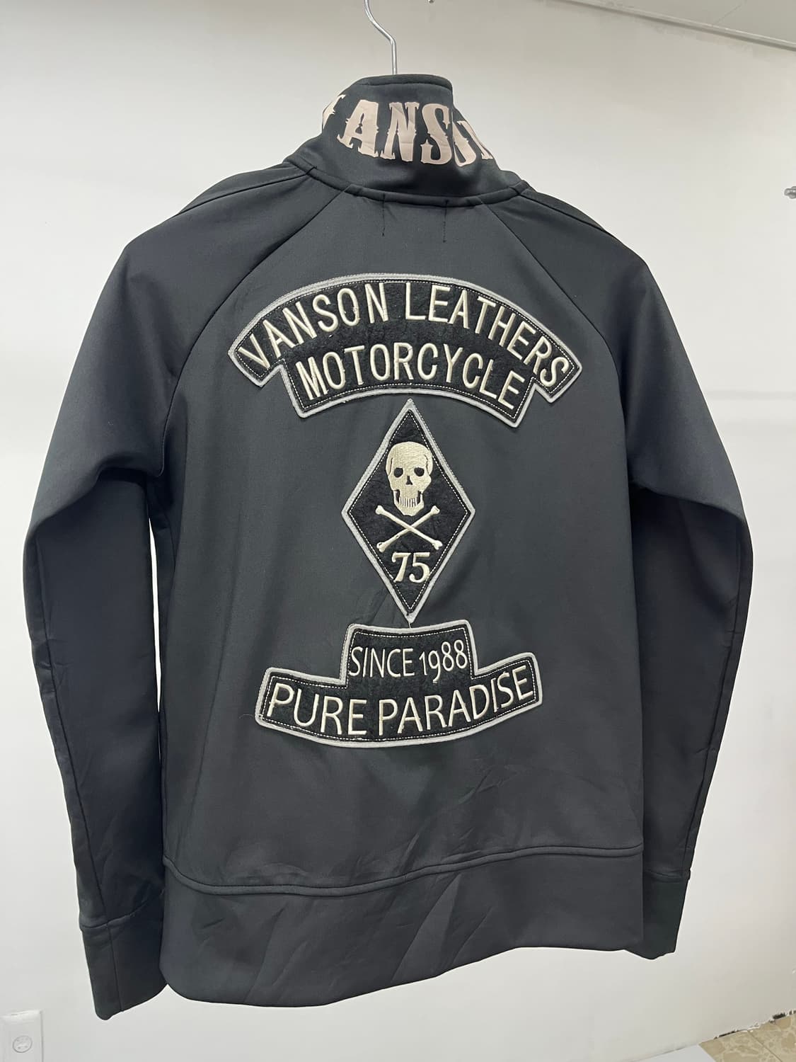 Vanson leather 밴슨 레더 집업 트랙 자켓 상품이미지1