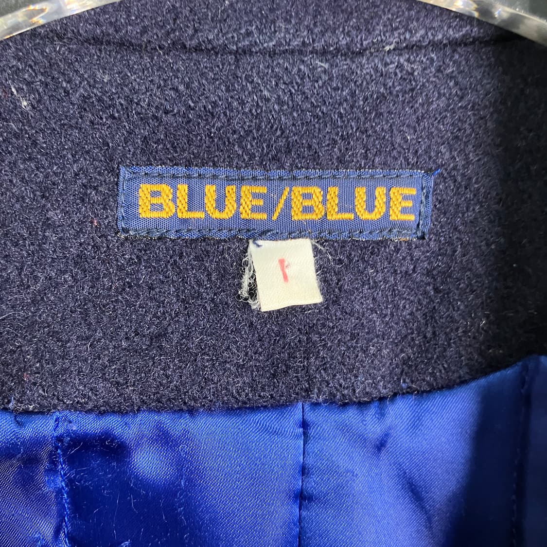 블루 블루 재팬 네이비 더블 버튼 울 피코트  상품이미지3