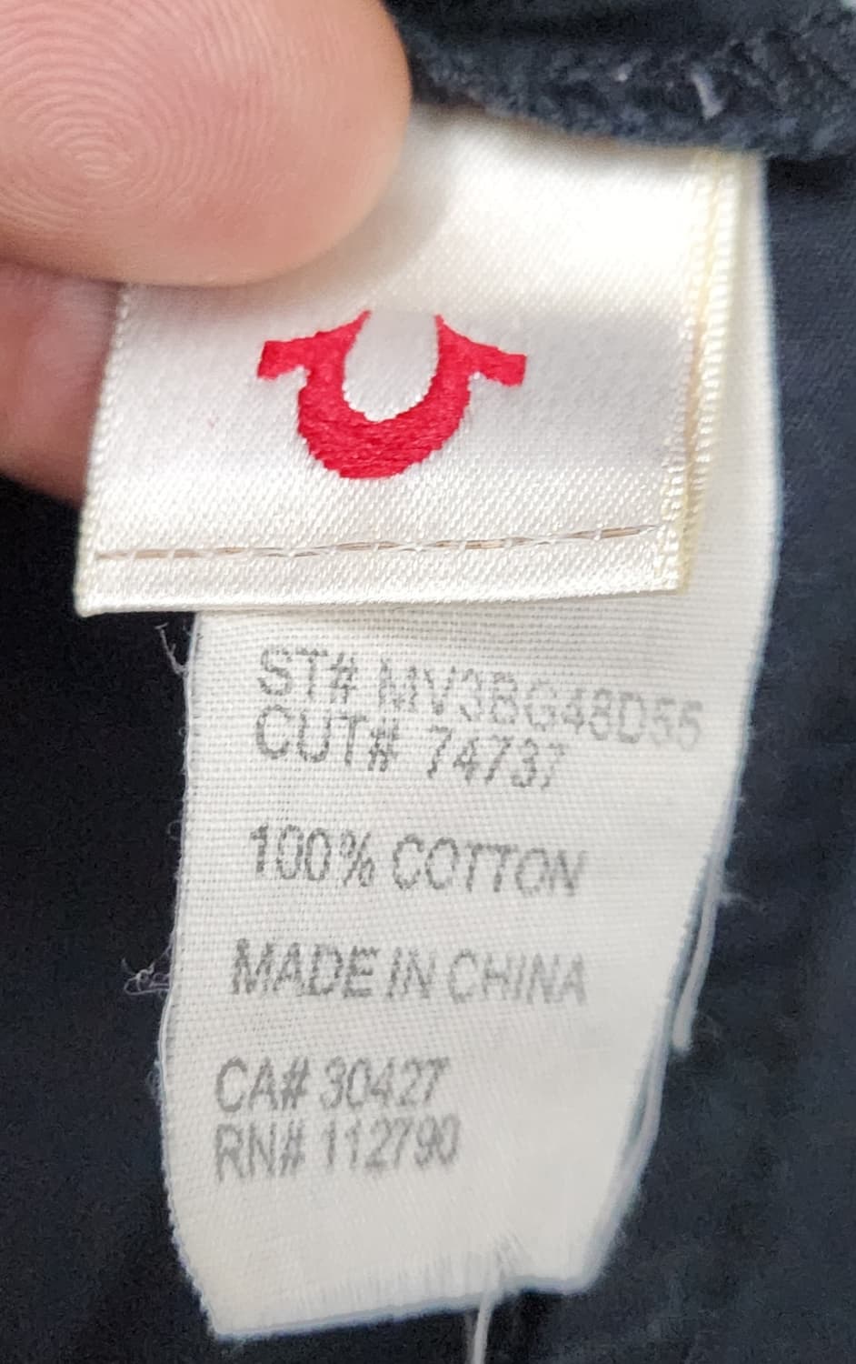 트루릴리젼 블랙 웨스턴 뒷판 나염 셔츠 S 상품이미지5