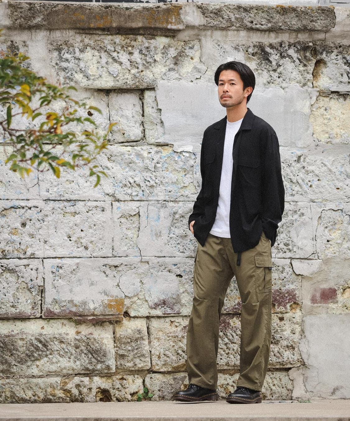 빔즈 BEAMS Loose Open Collar Shirt 상품이미지3