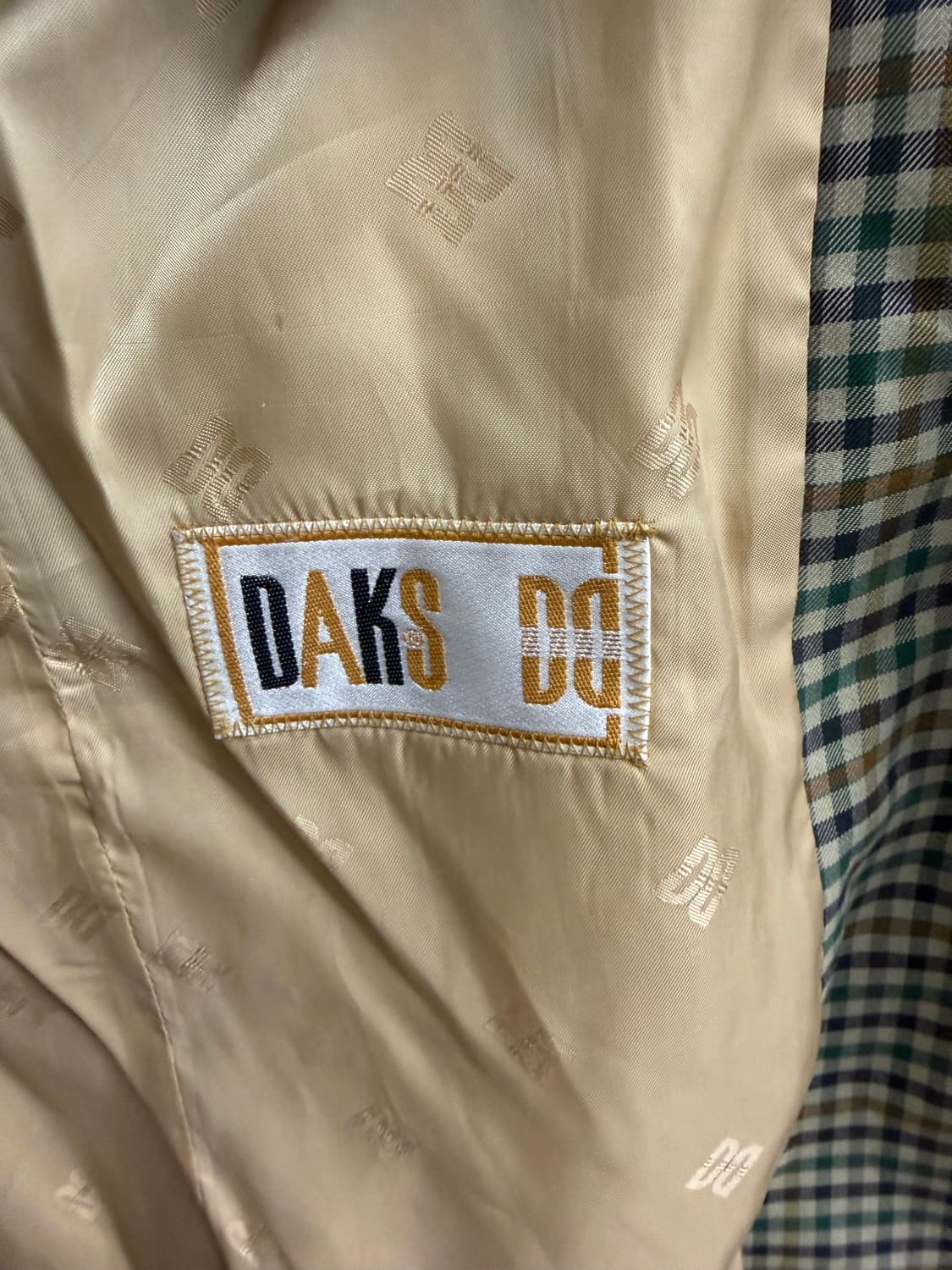 닥스(DAKS) 빈티지 체크 블레이저 자켓 상품이미지3