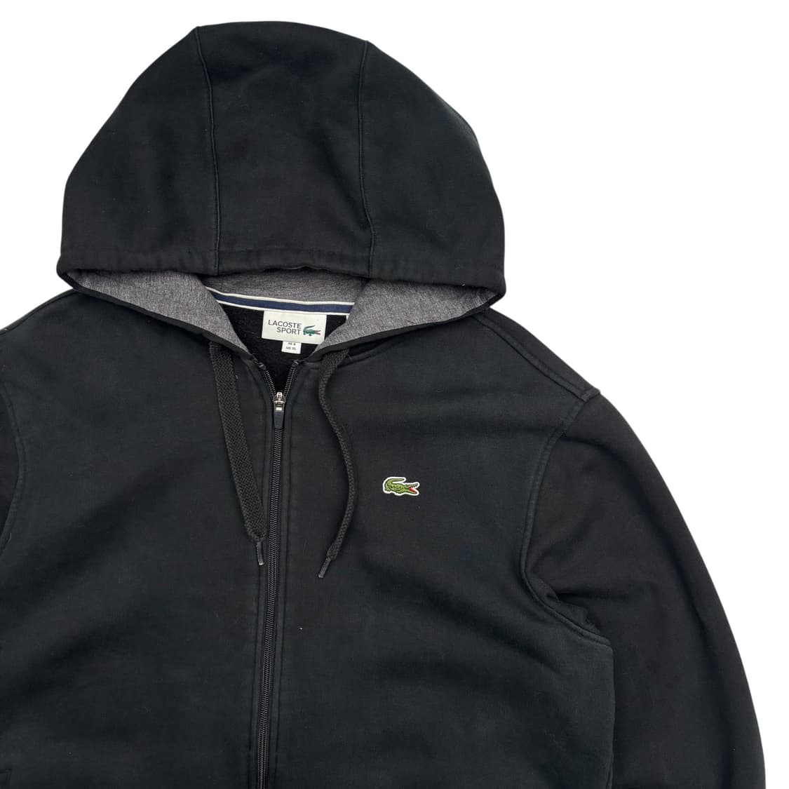 라코스테 미니 로고 블랙 후드집업 XL 상품이미지2