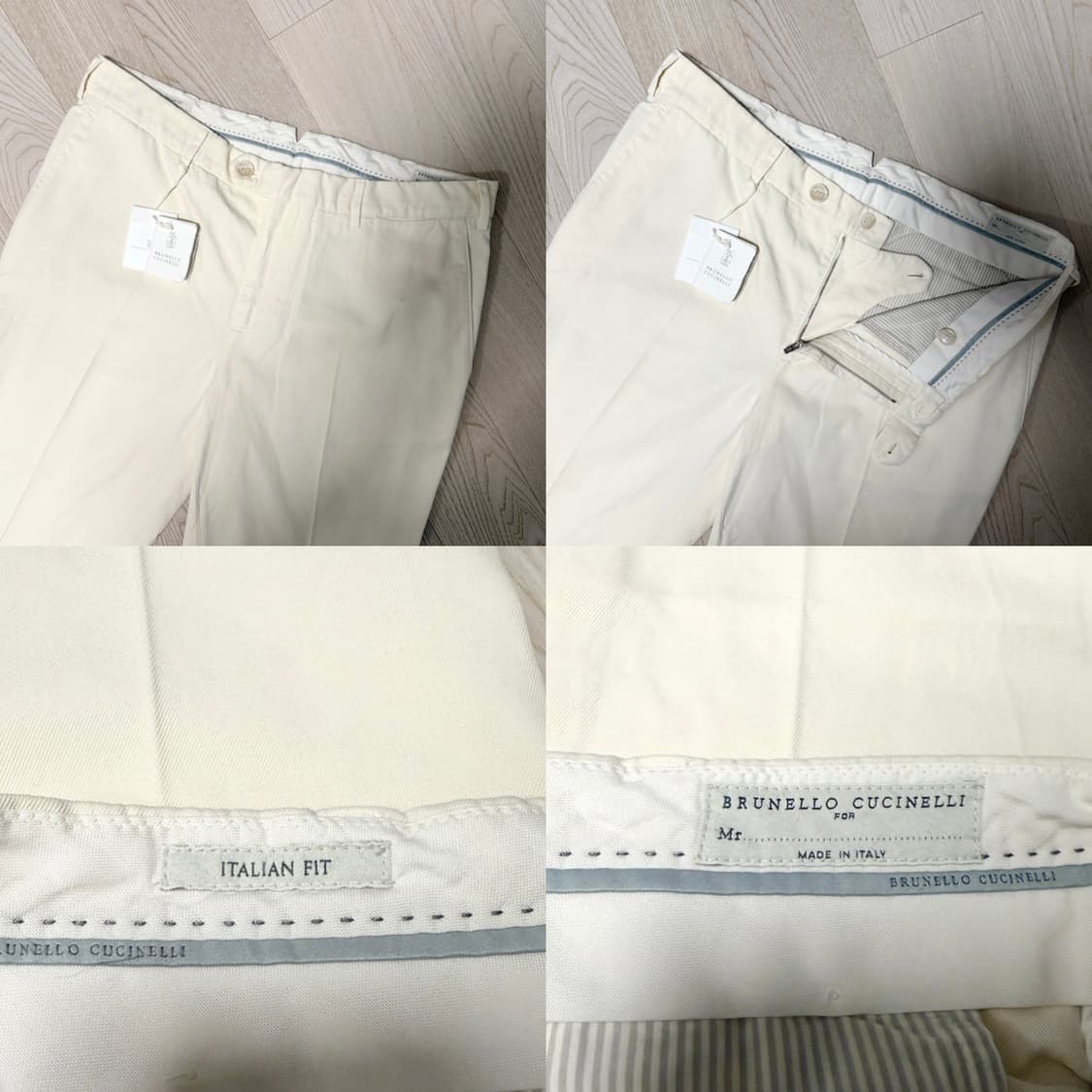 브루넬로 쿠치넬리 /크림 베이지 치노 팬츠 / 54 (새상품) 상품이미지2