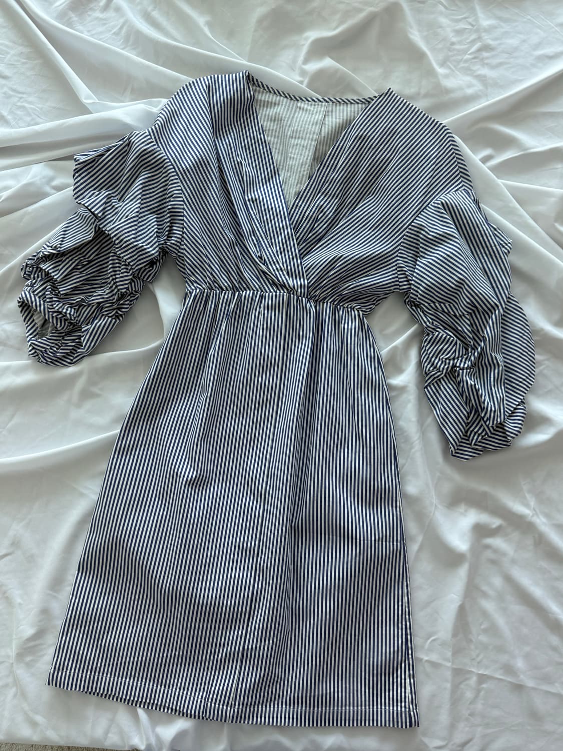 스트라이프 셔링 원피스 상품이미지2