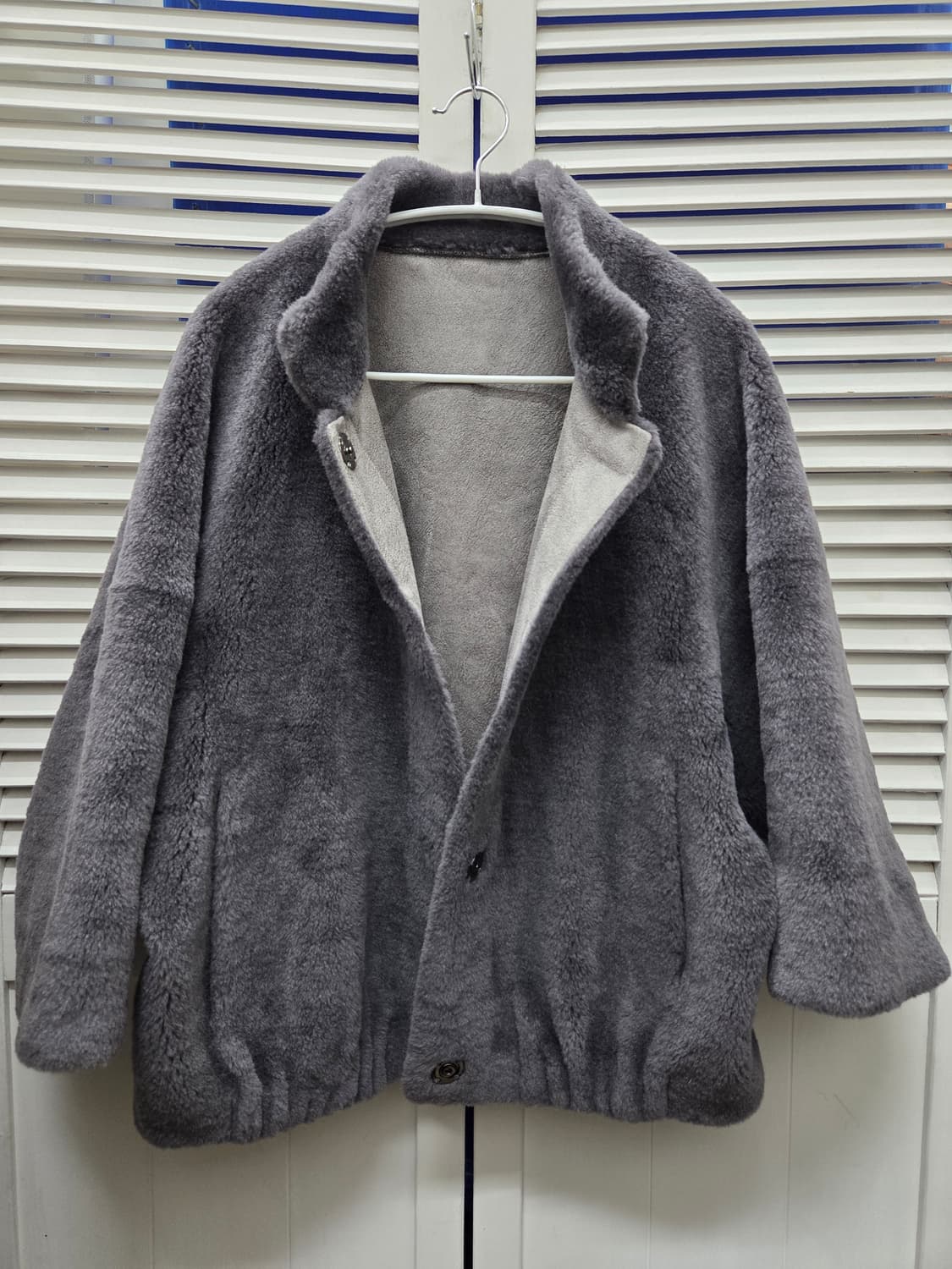 LBL 호주산 양모 시어링 하프자켓 상품이미지2