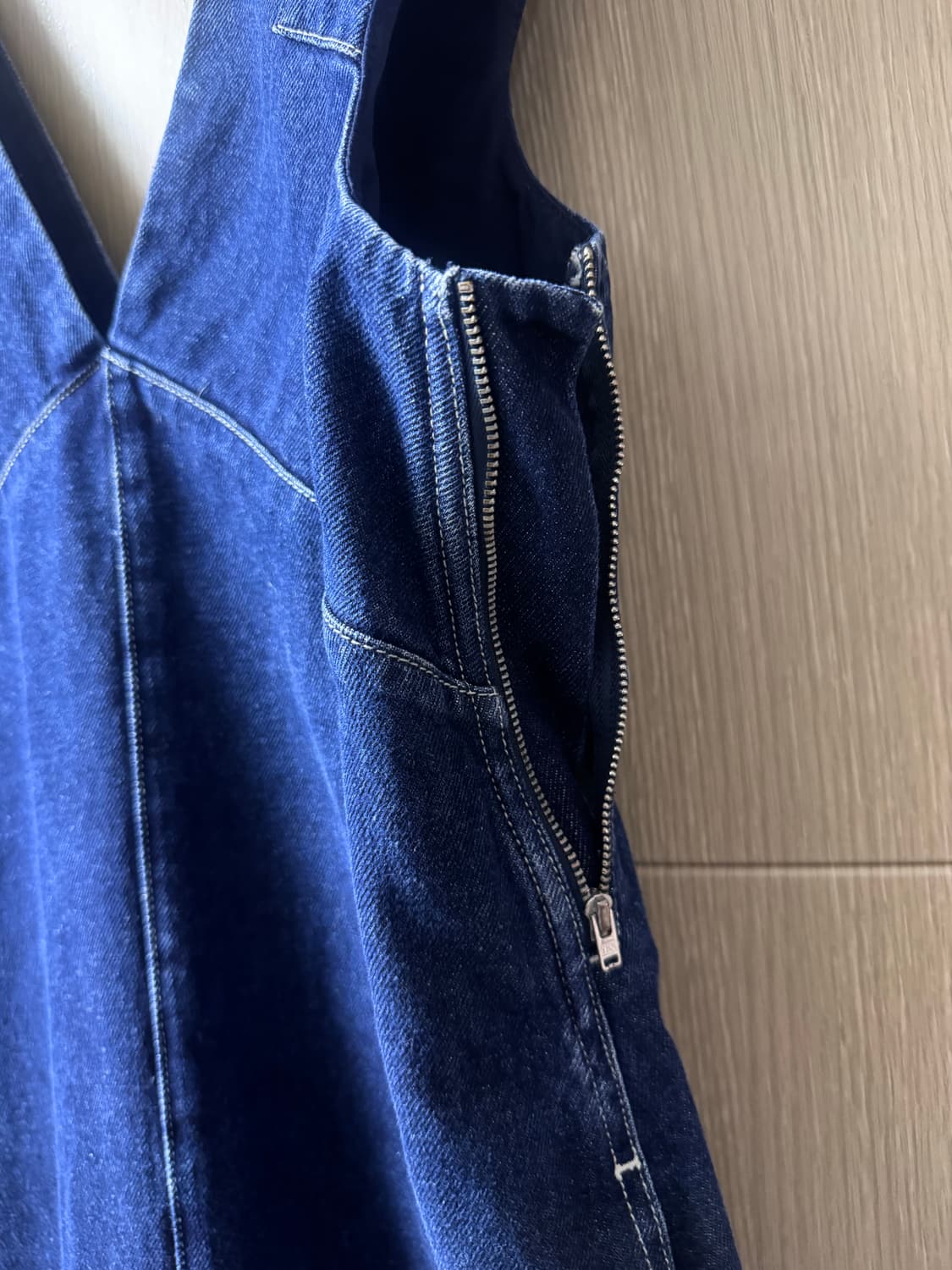 cos 데님 브이넥 원피스36 상품이미지5
