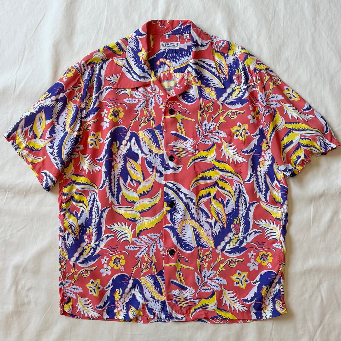 [L/105] SUN SURF 토요엔터프라이즈 하와이안 셔츠 상품이미지1