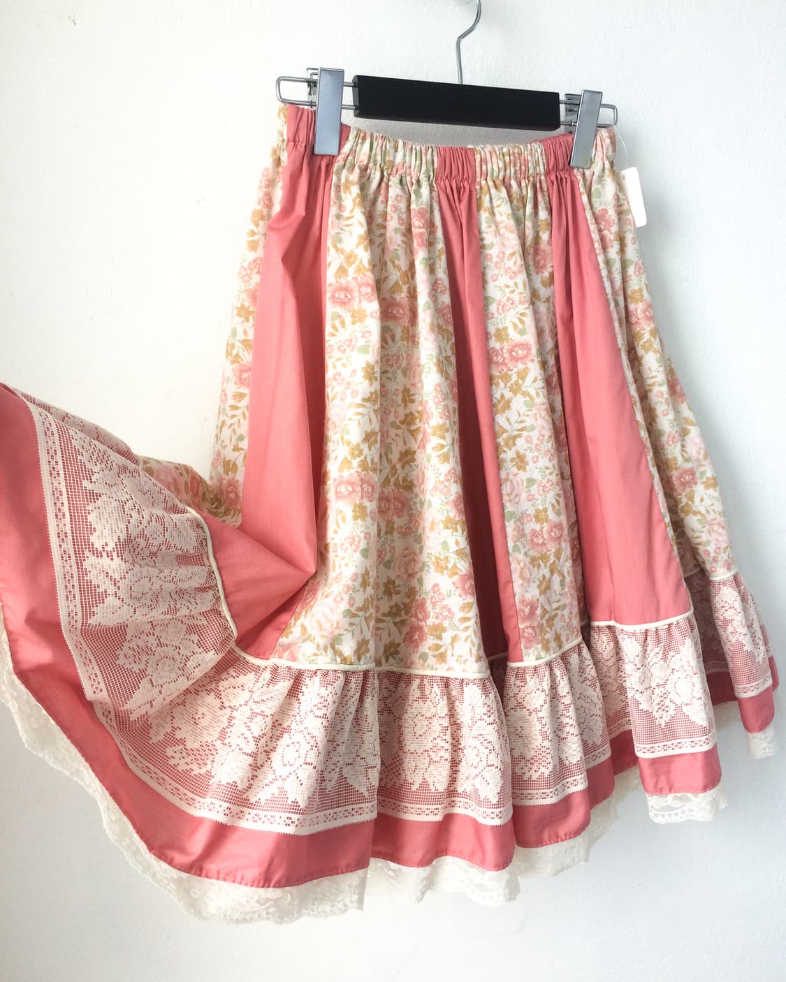 Flower pattern lace layered skirt 상품이미지3