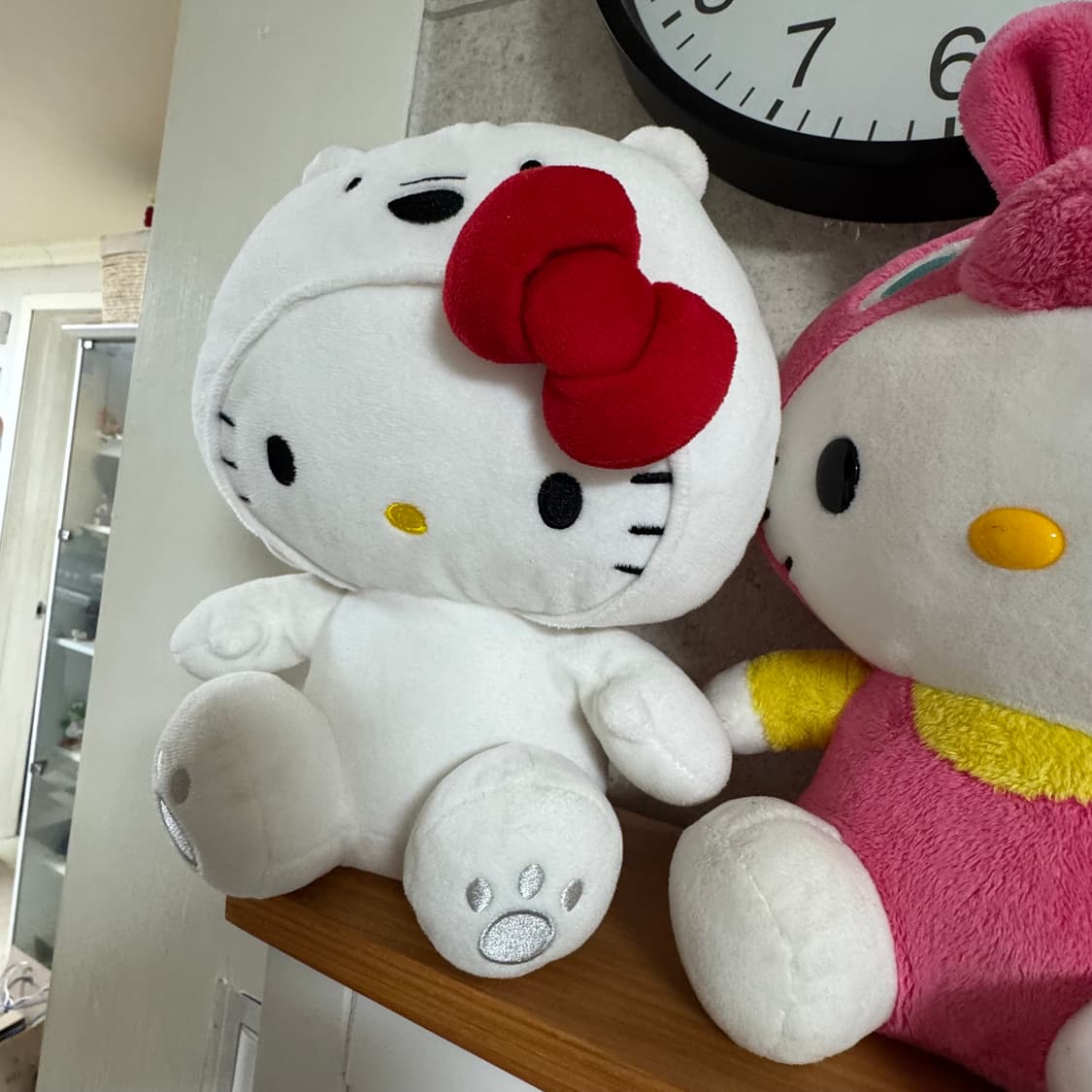 빈티지 고전 헬로키티x위베어베어스 콜라보 봉제인형 상품이미지5
